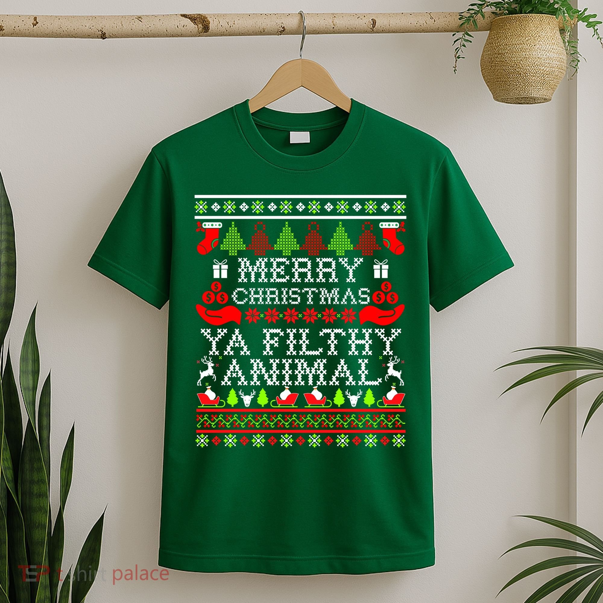 Christmas - Merry Christmas Ya Filthy Animal T-Shirt