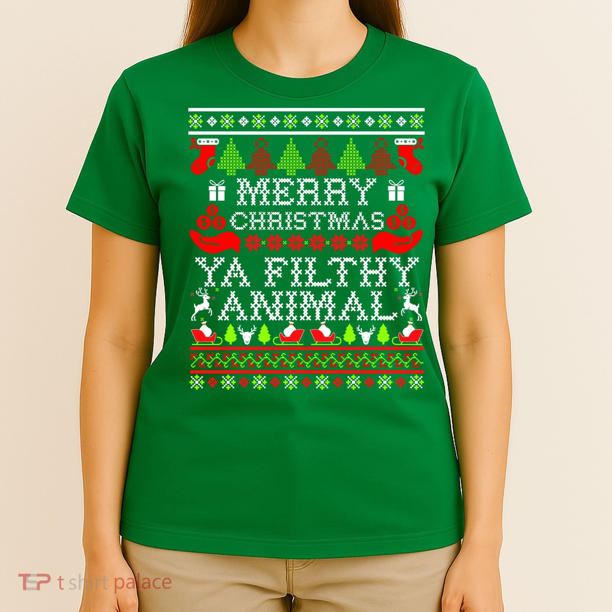 Christmas - Merry Christmas Ya Filthy Animal T-Shirt