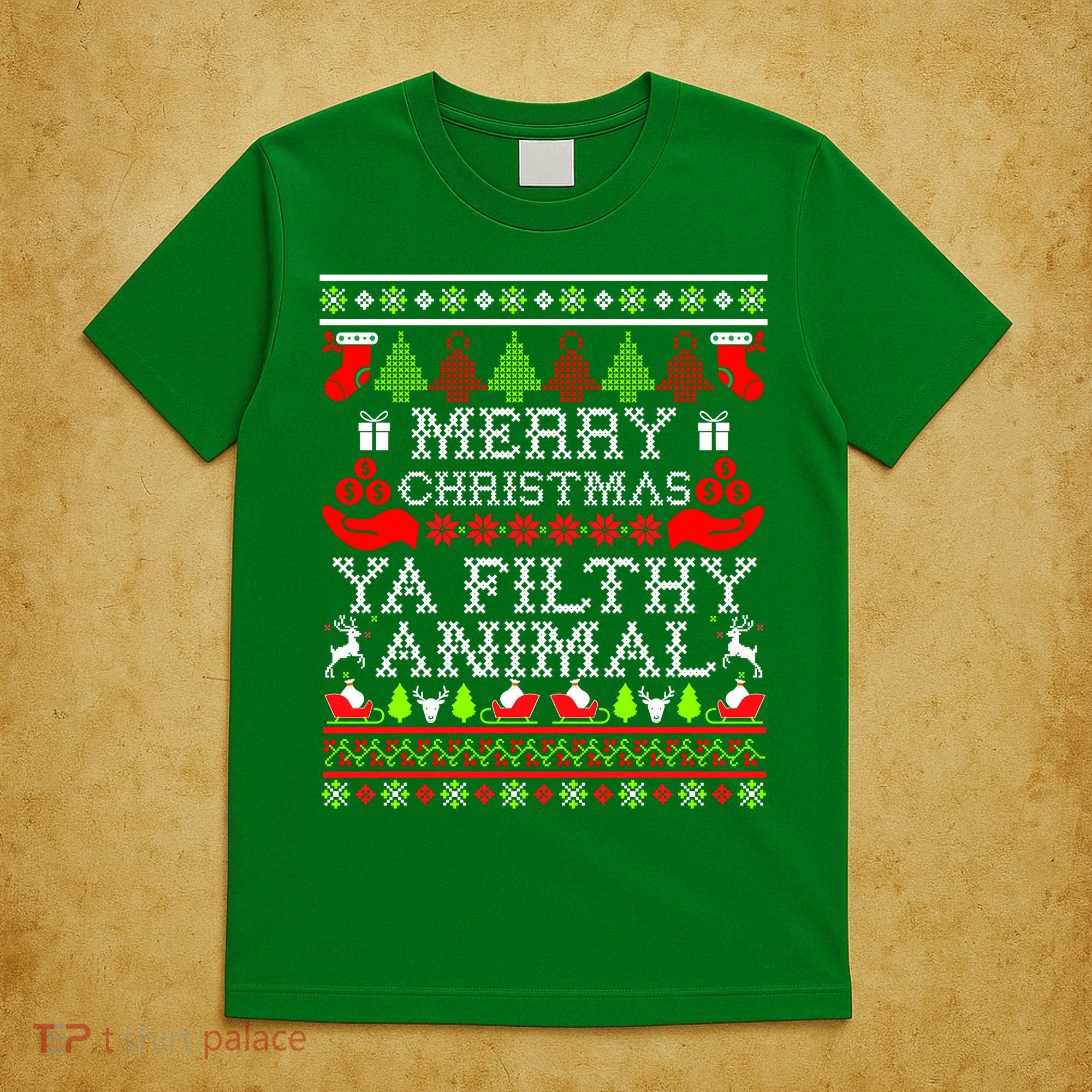 Christmas - Merry Christmas Ya Filthy Animal T-Shirt