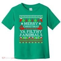 Christmas - Merry Christmas Ya Filthy Animal Toddler T-Shirt thumb 0