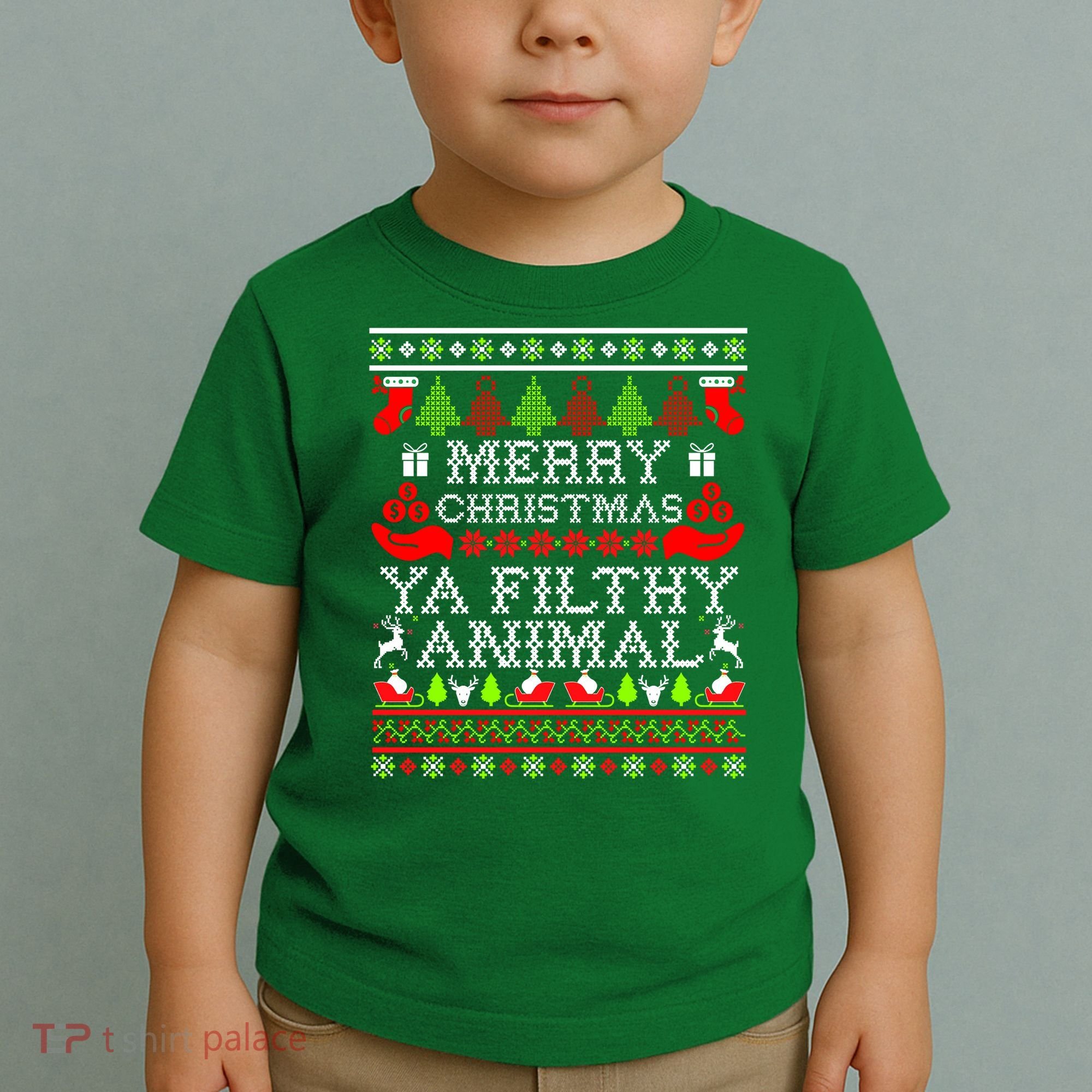 Christmas - Merry Christmas Ya Filthy Animal Toddler T-Shirt