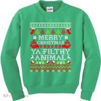 Christmas - Merry Christmas Ya Filthy Animal Kids Sweatshirt thumb 0