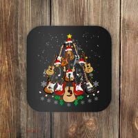 Christmas Musician Christmas Guitar Tree Coaster thumb 0