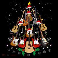Christmas Musician Christmas Guitar Tree Coaster thumb 2