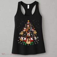 Christmas Musician Christmas Guitar Tree Women's Tank Top thumb 3