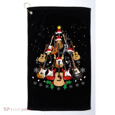 Christmas Musician Christmas Guitar Tree Golf Towel