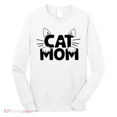 Cat Mom Long Sleeve Shirt