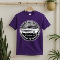 Cruisin Motor City Detroit To Pontiac Classic Muscle Car T-Shirt thumb 2