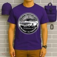 Cruisin Motor City Detroit To Pontiac Classic Muscle Car T-Shirt thumb 6