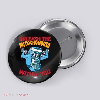 Cell Mitochondria Button