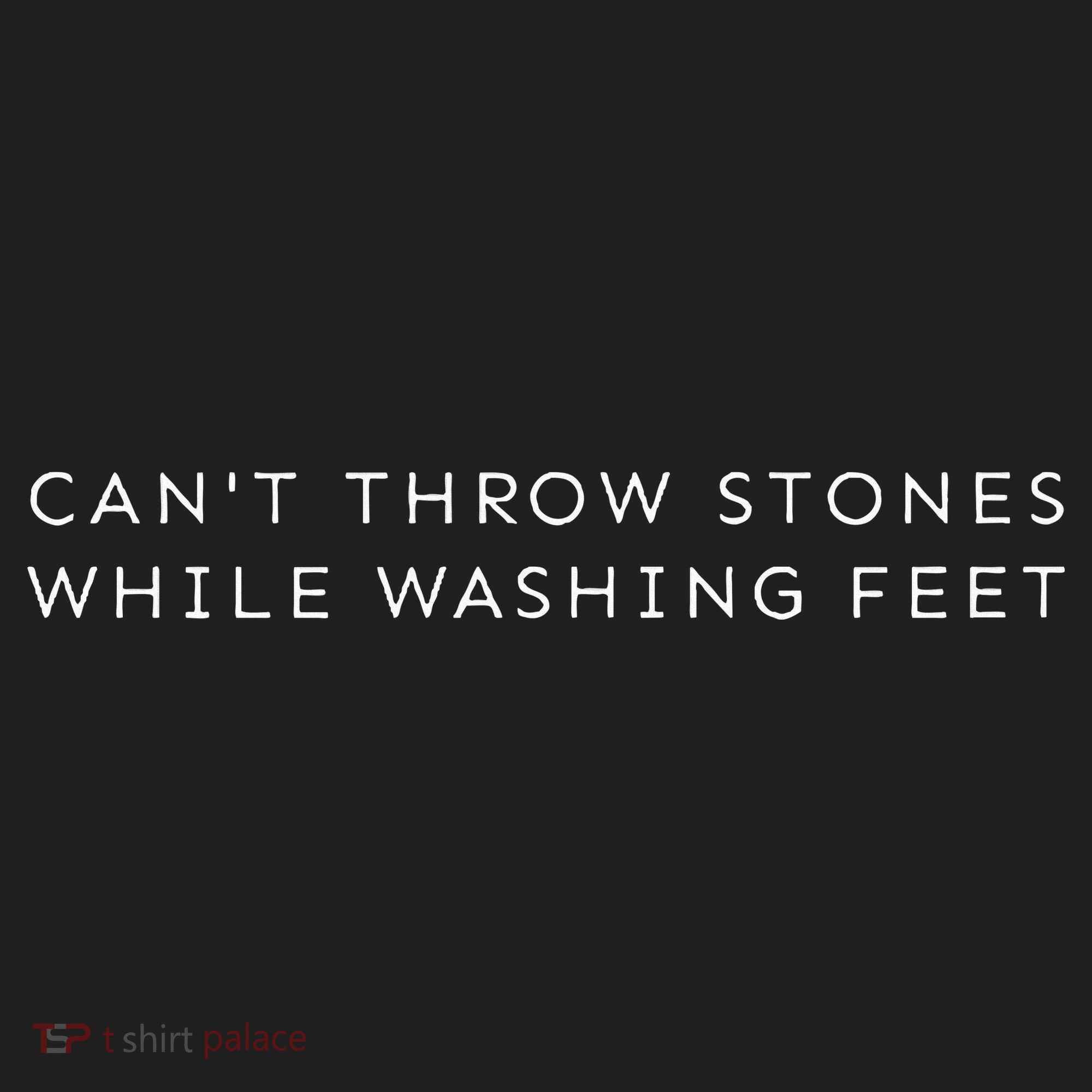 Christian Minimalist CanT Throw Stones While Washing Feet Beanie