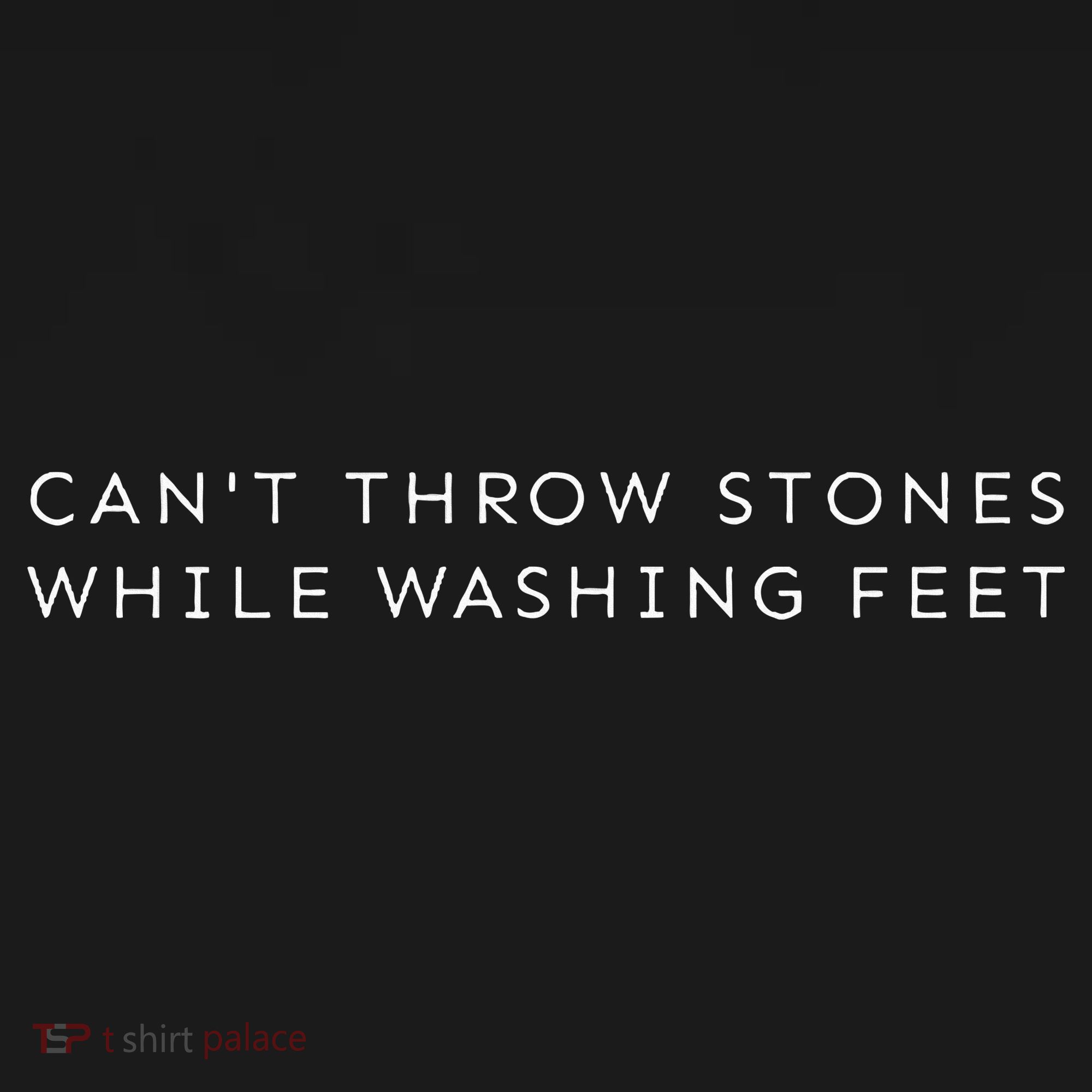 Christian Minimalist CanT Throw Stones While Washing Feet Visor