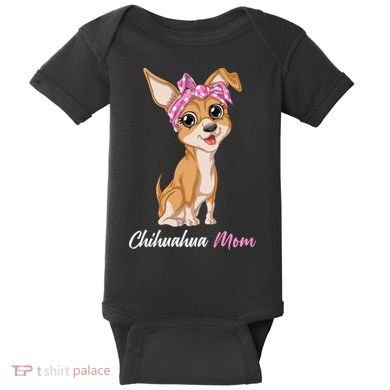 Chihuahua Mom Baby Bodysuit