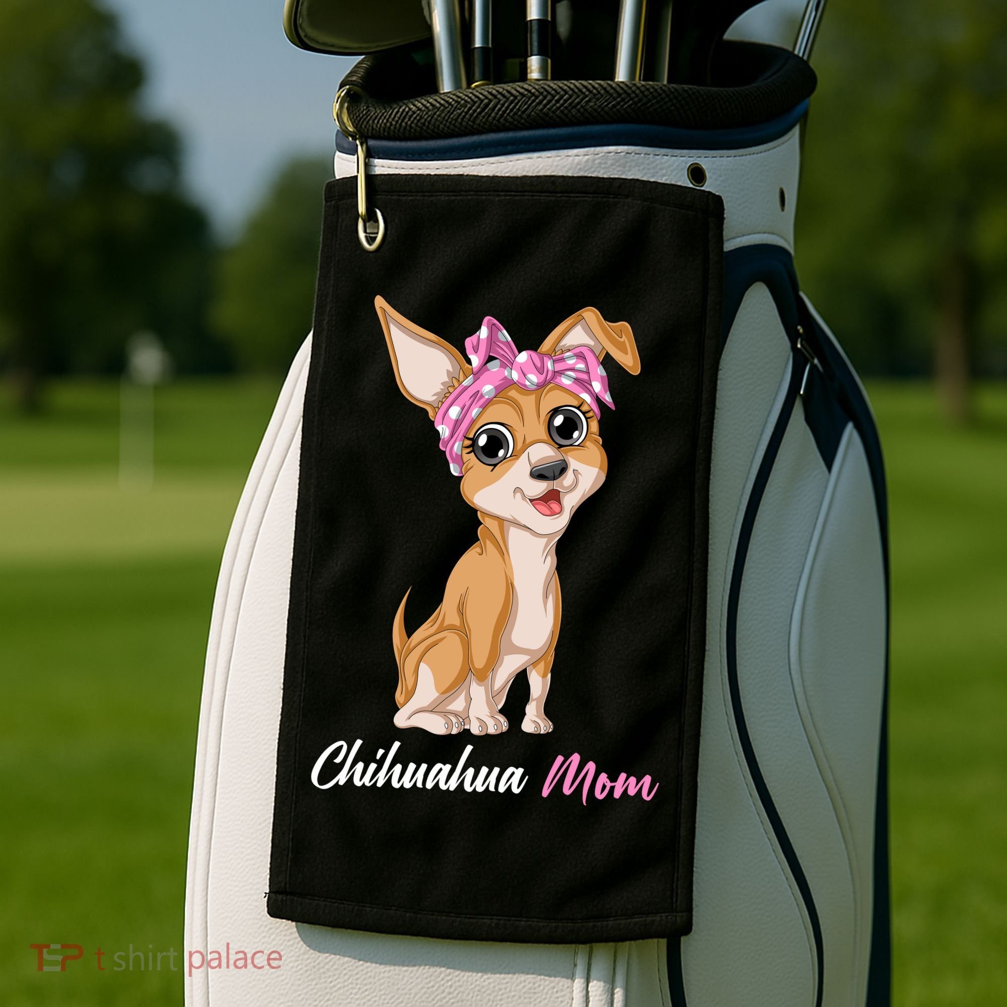 Chihuahua Mom Golf Towel