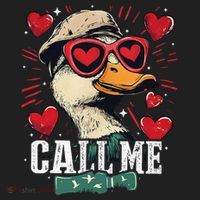 Call Me Duck Hunting Lover ValentineS Day Gift Women's Sweatshirt thumb 2