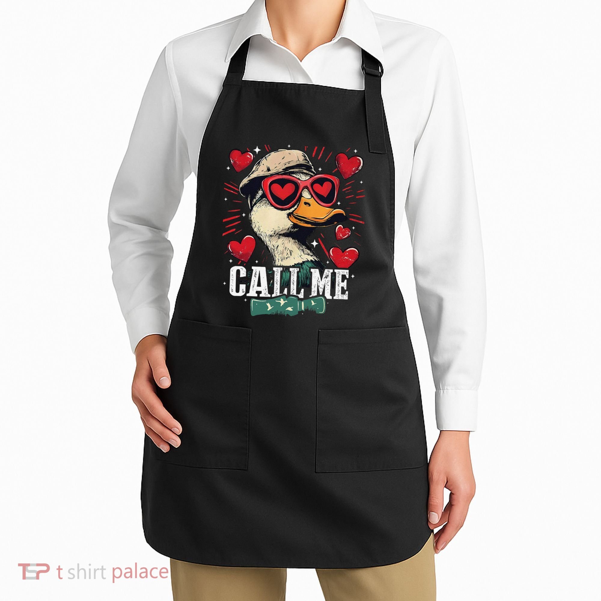 Call Me Duck Hunting Lover ValentineS Day Gift Apron