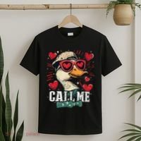 Call Me Duck Hunting Lover ValentineS Day Gift T-Shirt thumb 2