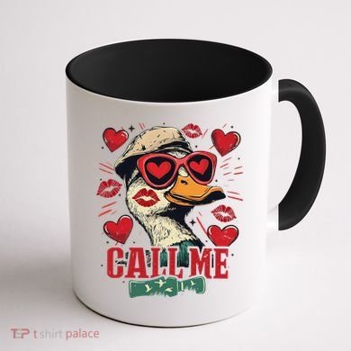 Call Me Duck Hunting Lover ValentineS Day Gift Coffee Mug back