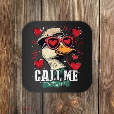 Call Me Duck Hunting Lover ValentineS Day Gift Coaster