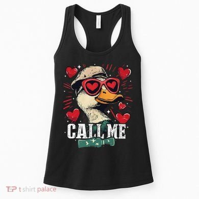 Call Me Duck Hunting Lover ValentineS Day Gift Women's Tank Top