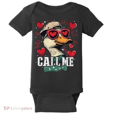Call Me Duck Hunting Lover ValentineS Day Gift Baby Bodysuit