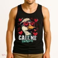 Call Me Duck Hunting Lover ValentineS Day Gift Tank Top thumb 3
