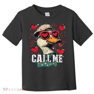 Call Me Duck Hunting Lover ValentineS Day Gift Toddler T-Shirt
