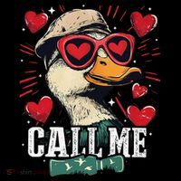 Call Me Duck Hunting Lover ValentineS Day Gift Women's T-Shirt thumb 6