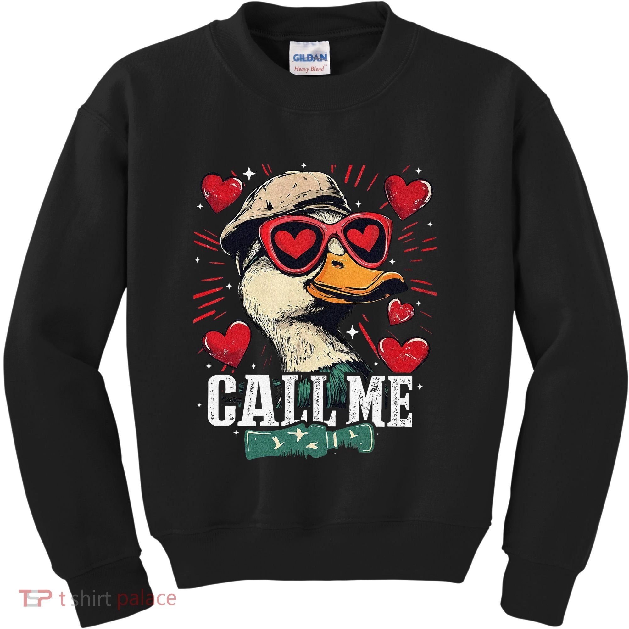 Call Me Duck Hunting Lover ValentineS Day Gift Kids Sweatshirt