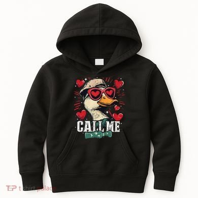 Call Me Duck Hunting Lover ValentineS Day Gift Kids Hoodie