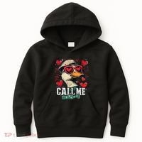 Call Me Duck Hunting Lover ValentineS Day Gift Kids Hoodie thumb 0