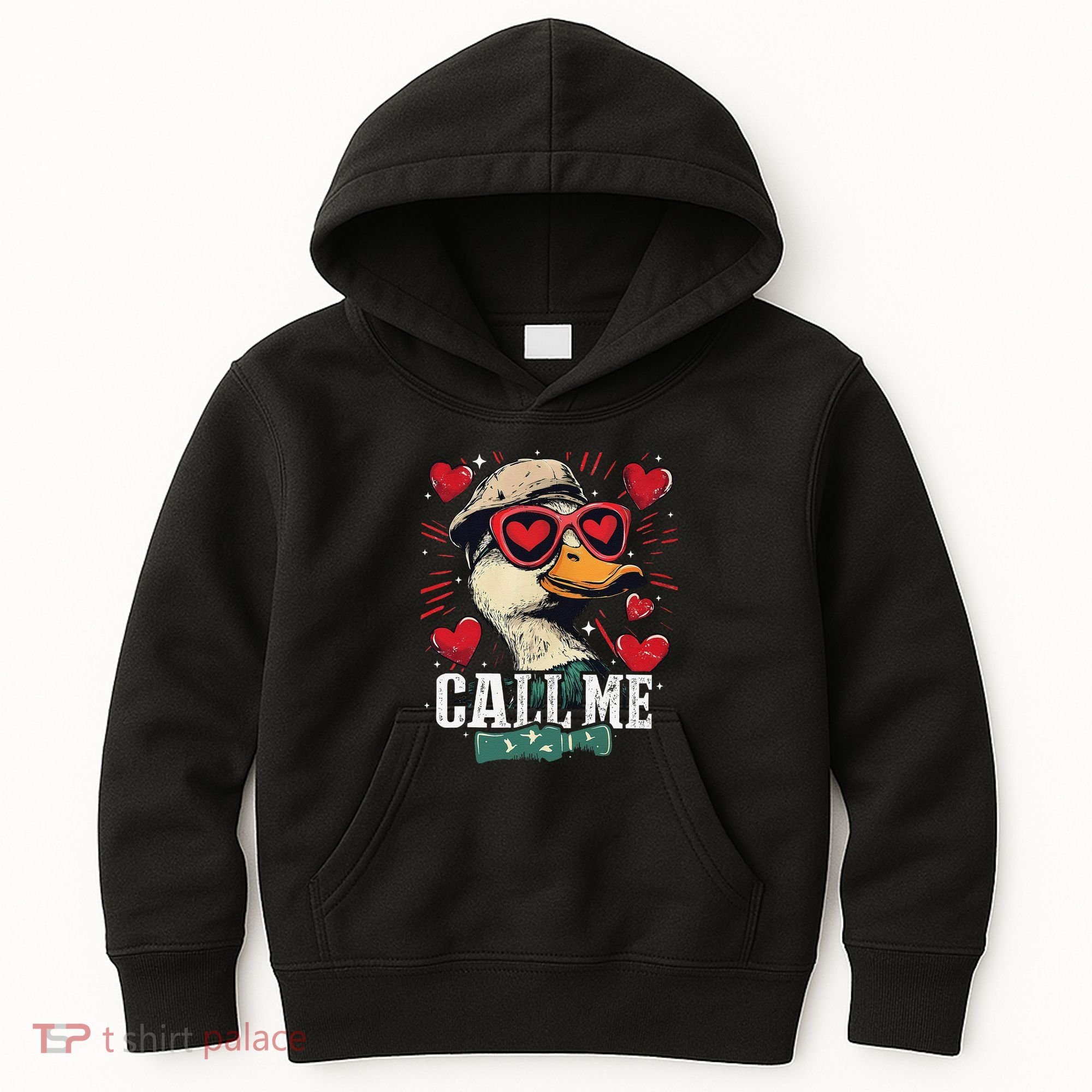 Call Me Duck Hunting Lover ValentineS Day Gift Kids Hoodie
