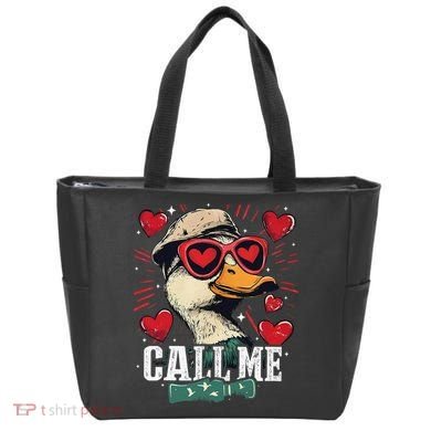 Call Me Duck Hunting Lover ValentineS Day Gift Tote Bag