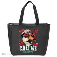 Call Me Duck Hunting Lover ValentineS Day Gift Tote Bag thumb 0