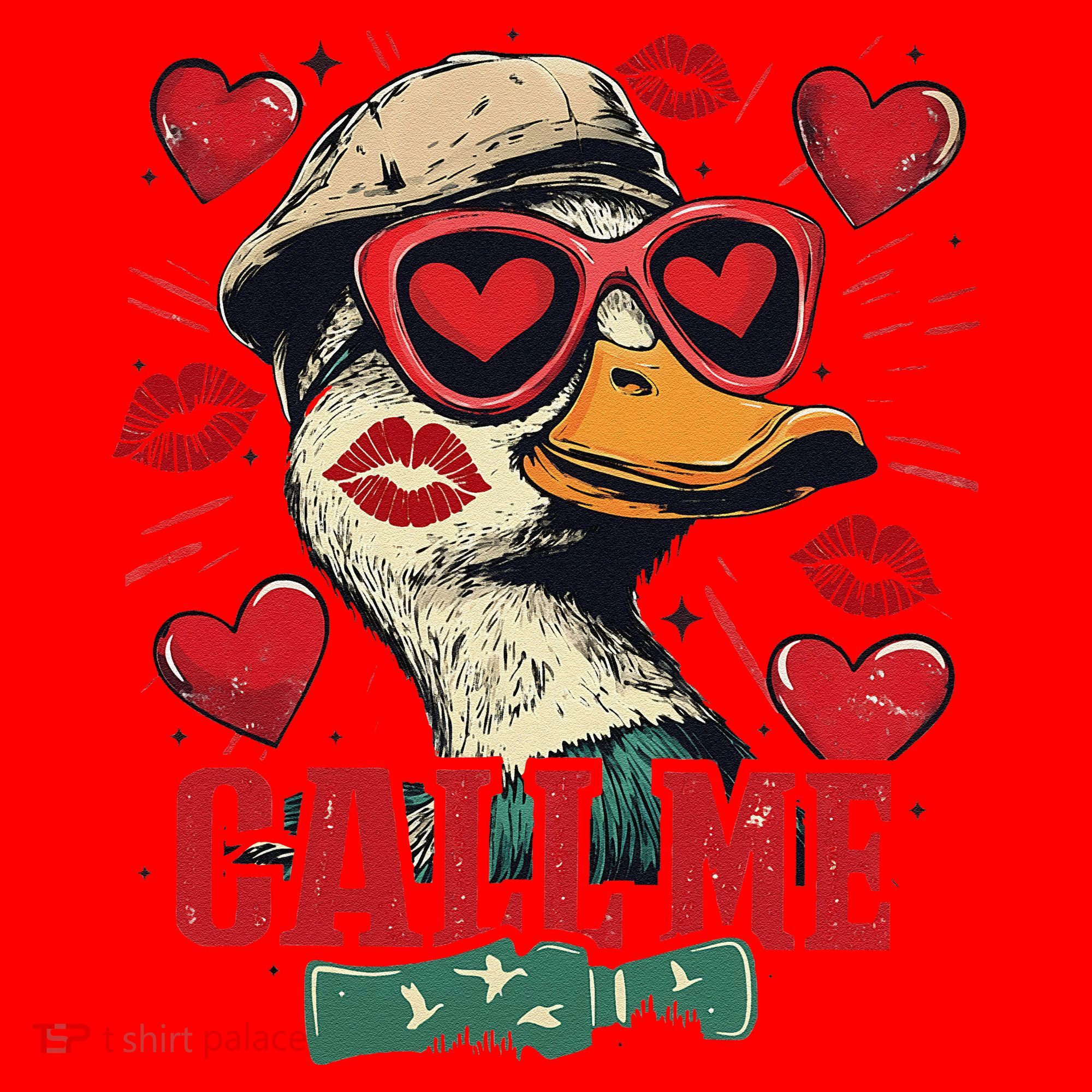 Call Me Duck Hunting Lover ValentineS Day Gift Santa Hat
