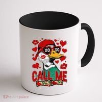 Call Me Duck Hunting Valentines Day Mallard Duck Gift Coffee Mug thumb 1