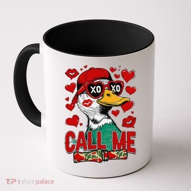 Call Me Duck Hunting Valentines Day Mallard Duck Gift Coffee Mug