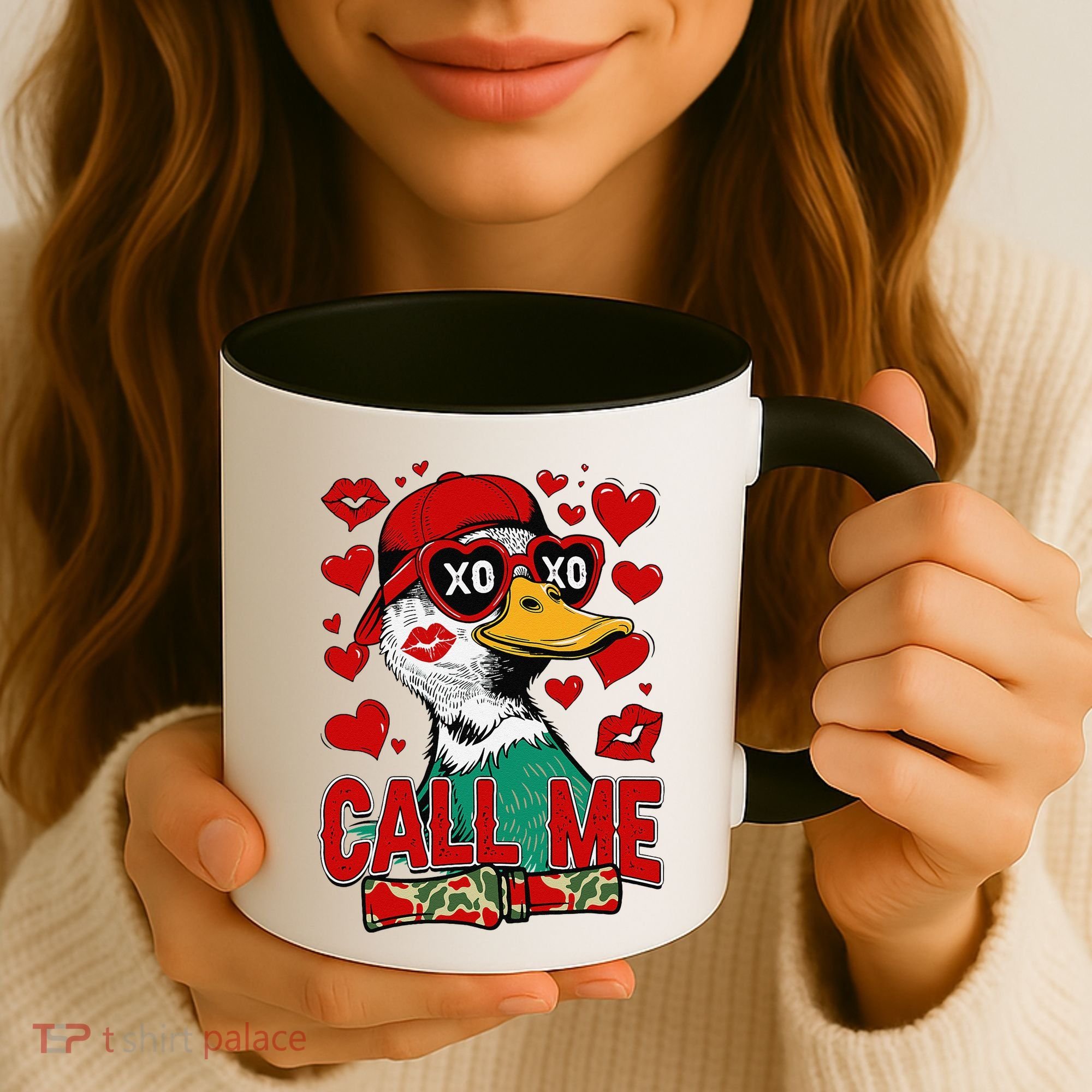 Call Me Duck Hunting Valentines Day Mallard Duck Gift Coffee Mug