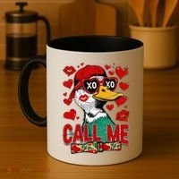 Call Me Duck Hunting Valentines Day Mallard Duck Gift Coffee Mug thumb 4