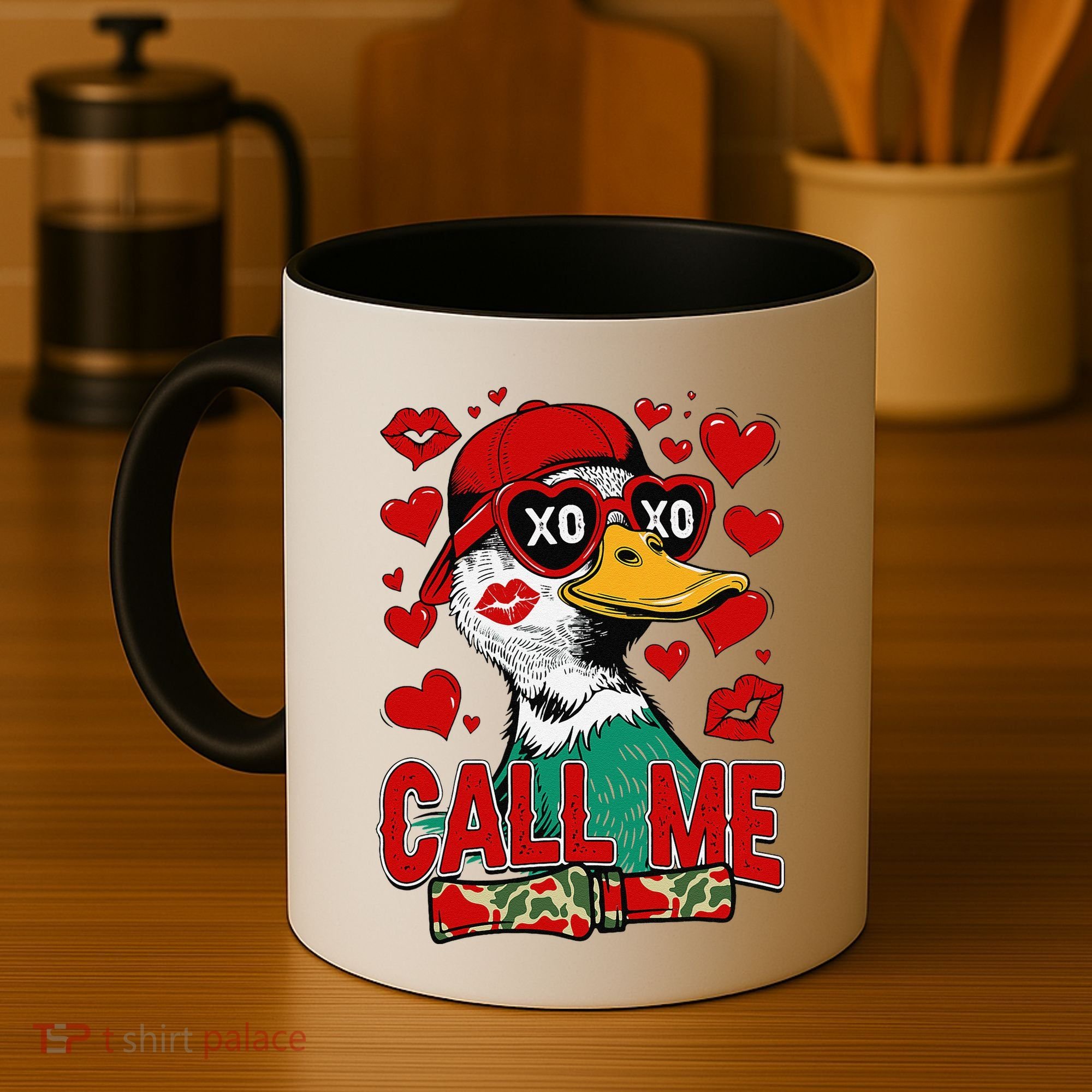 Call Me Duck Hunting Valentines Day Mallard Duck Gift Coffee Mug