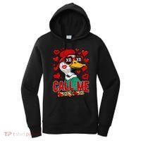Call Me Duck Hunting Valentines Day Mallard Duck Gift Women's Hoodie thumb 0