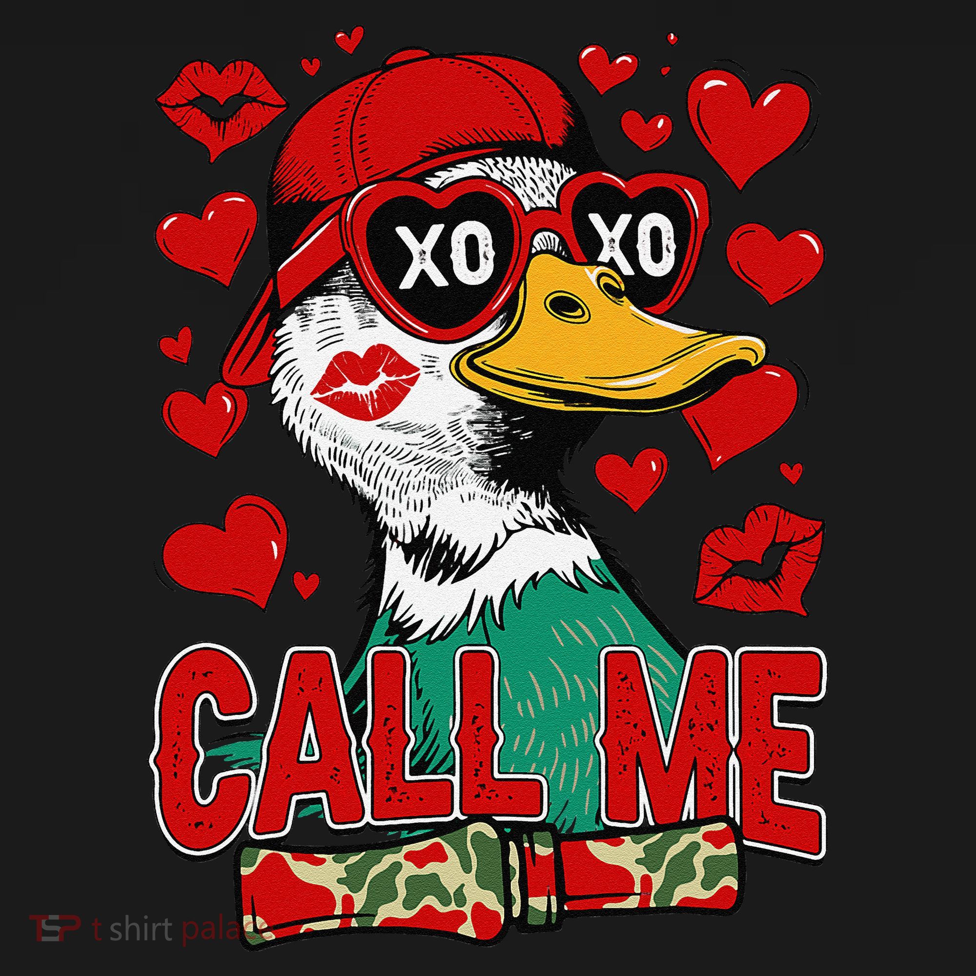 Call Me Duck Hunting Valentines Day Mallard Duck Gift Women's Hoodie