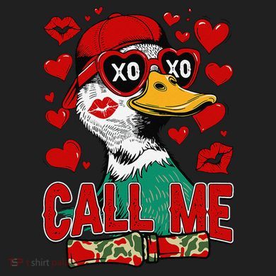 Call Me Duck Hunting Valentines Day Mallard Duck Gift Urban Oversized Heavyweight T-Shirt