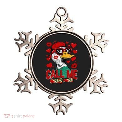Call Me Duck Hunting Valentines Day Mallard Duck Gift Ornament