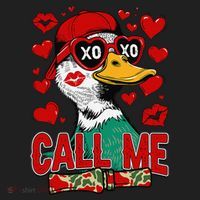 Call Me Duck Hunting Valentines Day Mallard Duck Gift Hat thumb 2