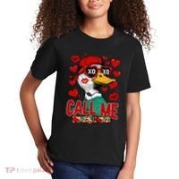 Call Me Duck Hunting Valentines Day Mallard Duck Gift Kids T-Shirt thumb 2
