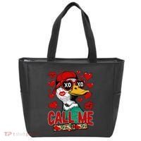 Call Me Duck Hunting Valentines Day Mallard Duck Gift Tote Bag thumb 0