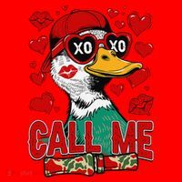 Call Me Duck Hunting Valentines Day Mallard Duck Gift Santa Hat thumb 1