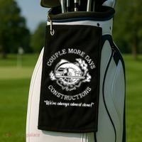 Couple More Days Construction We’re Always Almost Done Golf Towel thumb 2