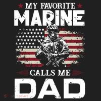 Call Me Dad My Favorite Marine Usa Flag Hat thumb 2